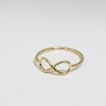 Infinity Ring 7.5 Size In Gold - Everyday Jewelry,..