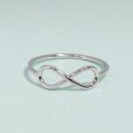 Infinity Ring 5 Size In White Gold - Everyday..