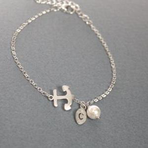 Anchor bracelet, friendship gift, b..