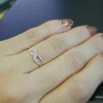 Dainty Infinity Ring 6 Size In Silver