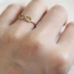 Dainty Infinity Ring 7.5 Size In Gold