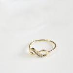 Dainty Infinity Ring 9 Size In Gold