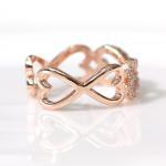 Infinity and Heart adjustable ring ..