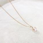 White Pearl Necklace, Freshwater Pearl, Everyday..