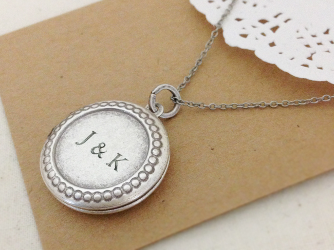 Vintage Locket Necklace, Snowman Necklace, Stamped Art, Christmas Gift, Funny Necklace