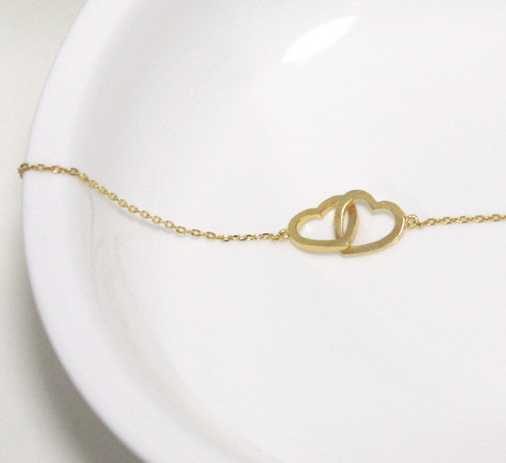  Heart 2 Heart necklace, everyday jewelry, delicate minimal jewelry